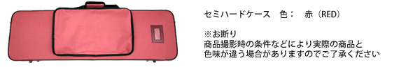 サンシン　セミハードケース赤